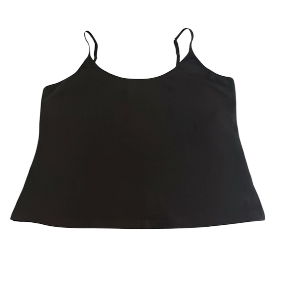 Donna Loren Womans Black Stretch Spandex Camisole Top Sz 2X